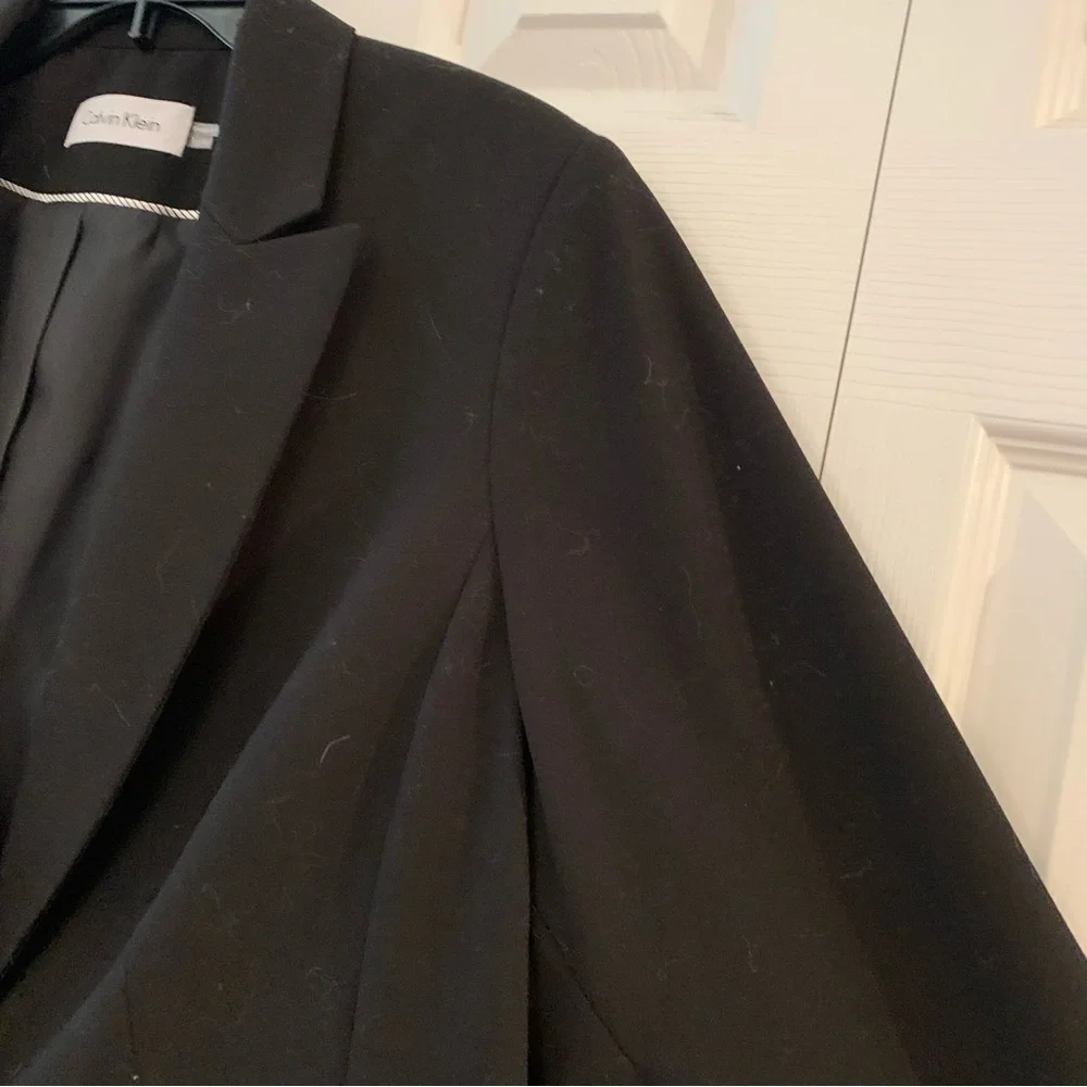 Calvin Klein Women's Charcoal Blazer - Picture 5 of 10